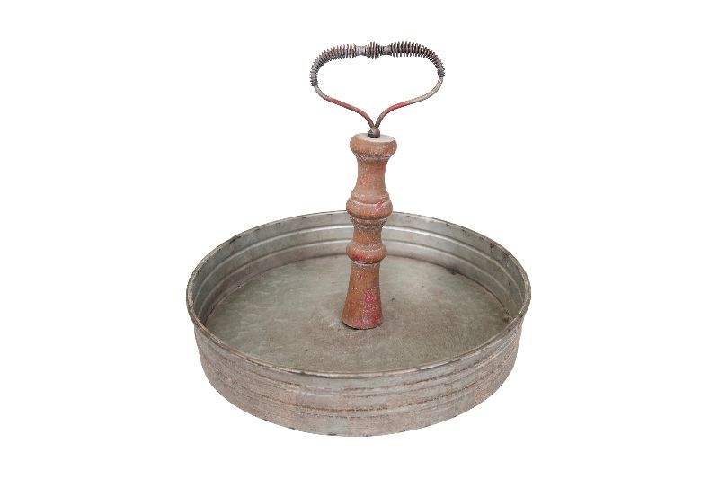Photo 1 of  Tin Tray with Handles - Storied Home 