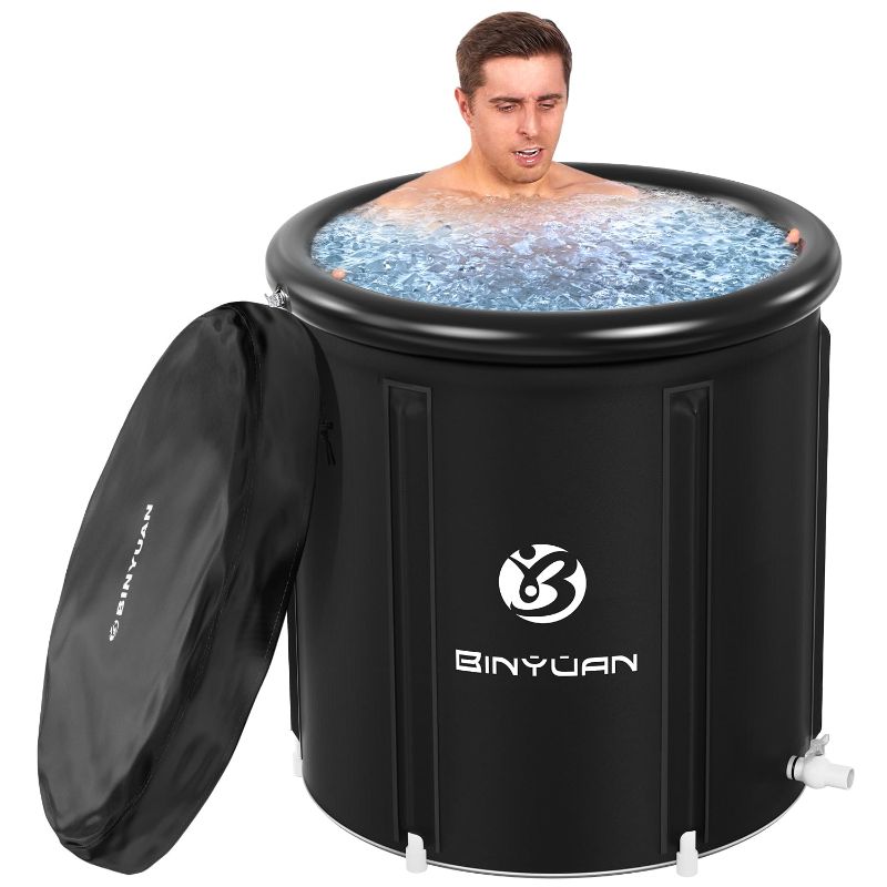 Photo 1 of Large Ice Bath Tub for Athletes With Cover,Portable Ice Bath Tub for Family Gardens, Gyms