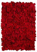 Photo 1 of BLOSMON Flower Wall Panel Backdrop - 24 x 16 Inch Red Artificial Hydrangea Floral Backdrop for Wedding Party Baby Bridal Shower Decor, Hanging Fake Silk Flower Backdrop Decoration 