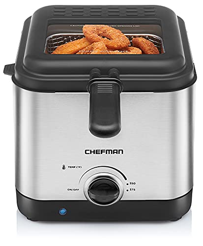 Photo 1 of  Deep Fryer, 1.6 Qt., Stainless Steel/Black, Fry Guy Deep Fryer 