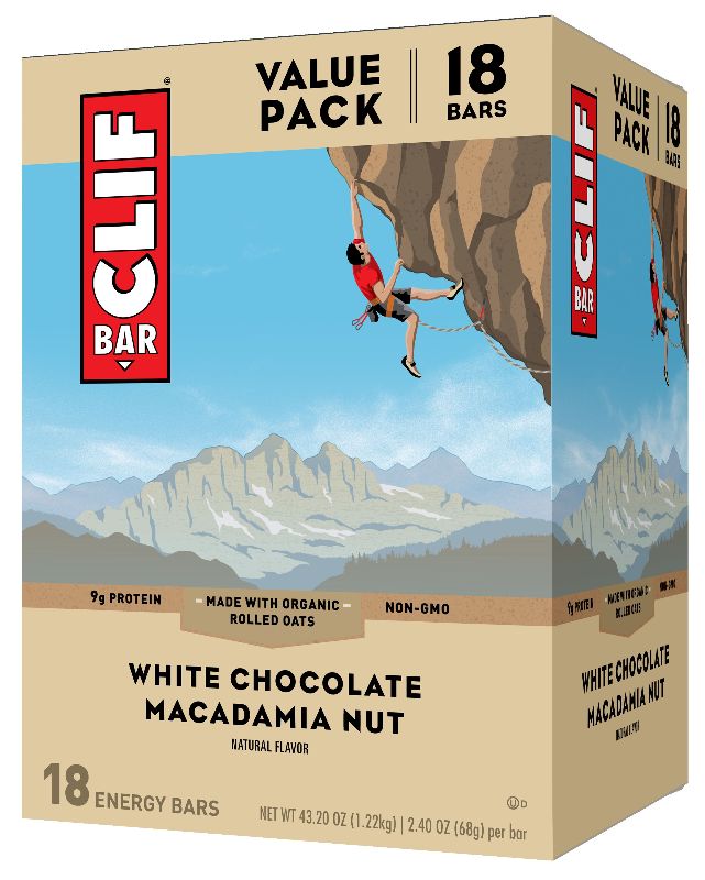 Photo 1 of  CLIF Bar White Chocolate Macadamia Nut Energy Bars - 43.2oz/18pk BEST BY 29 DEC 2029