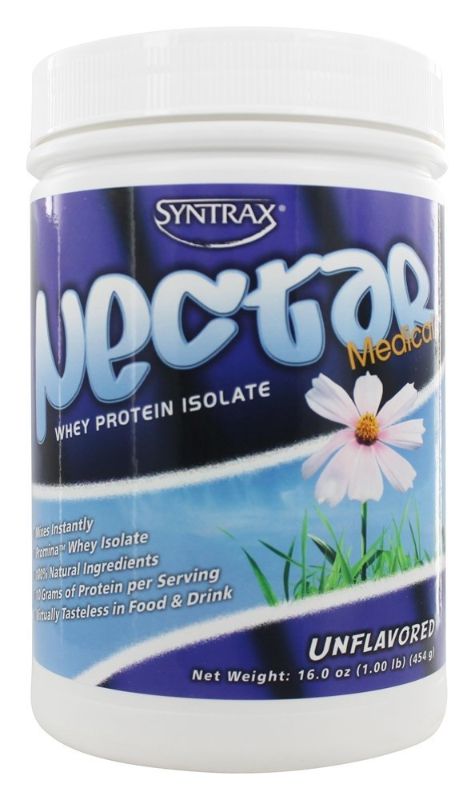 Photo 1 of  Syntrax Nectar Whey Protein Isolate Powder Medical Unflavored 1 Lb, BEST BY 15 AUG 2024