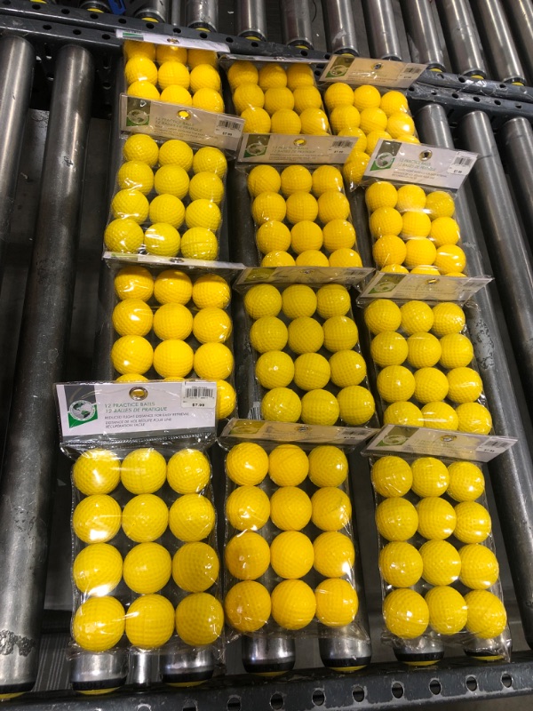 Photo 2 of Box of 12 Yellow Foam Golf Balls - 12 Pieces - Golf Gifts & Gallery
