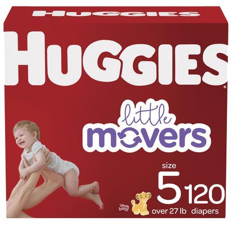 Photo 1 of Huggies Little Movers Baby Disposable Diapers - Size 5 - 120ct

