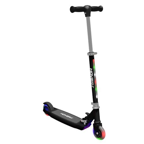 Photo 1 of Hover-1 Lunar Kids Folding Kick Scooter with Color-Changing LED Light up Wheels, Foot Brake, Adjustable Height Handle, and Light Weight Design
