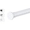 Photo 1 of Tension Curtain Rod by MOFAOTU, No Drill Window Curtain Rod, Rust Resistant, Extendable 122-162 inches, Very Secure,Long Tension Rod, Easy to Use, White