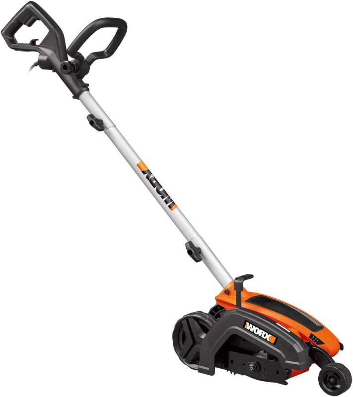 Photo 1 of WORX WG896 12 Amp 7.5 Inch Electric Lawn Edger & Trencher, Orange and Black
