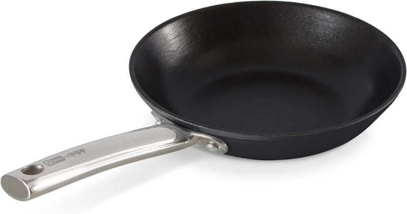 Photo 1 of DASH Delish 10" Lightweight Cast Iron Pan for Pancakes, sauces, vegetables, pasta, and more - Black 10" Black