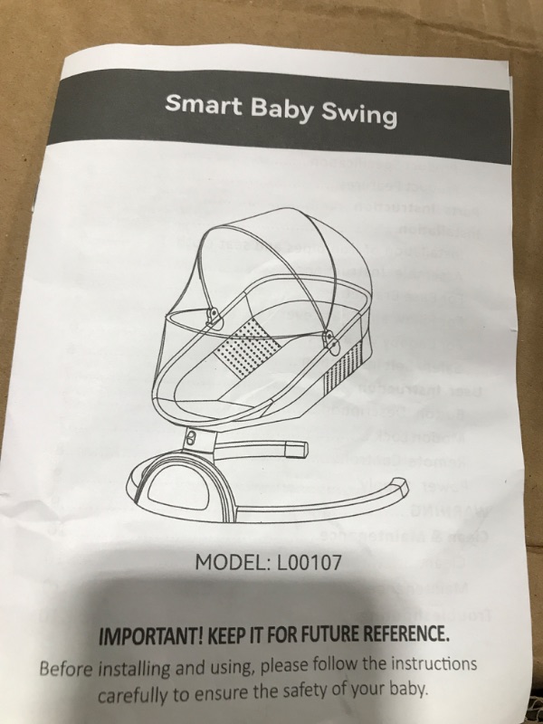 Photo 1 of Bautia Baby Swings for Infants, Infant Swings for Newborns Indoor Electric