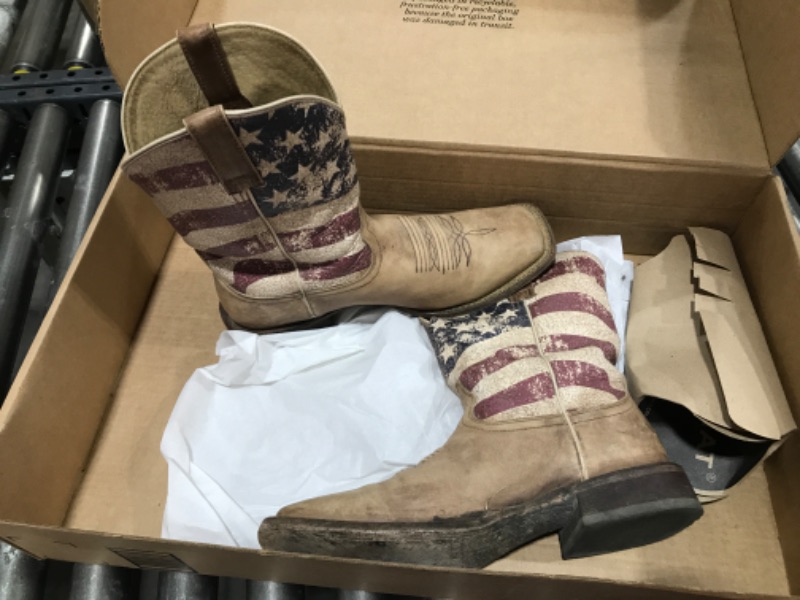 Photo 1 of MENS ARIAT AMERICAN FLAG COWBOY BOOTS, SIZE 13D