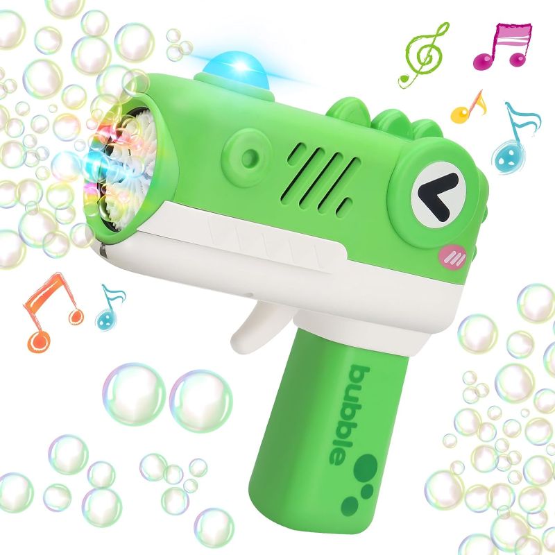 Photo 1 of XINGYING Bubble Machine Gun with Music & Light for Toddlers 3-5 Bubble Gun for Kids 4-8 Bubble Gun for 3 4 5 6 7 Years Old Boys Girls Birthday Gifts Summer Party 