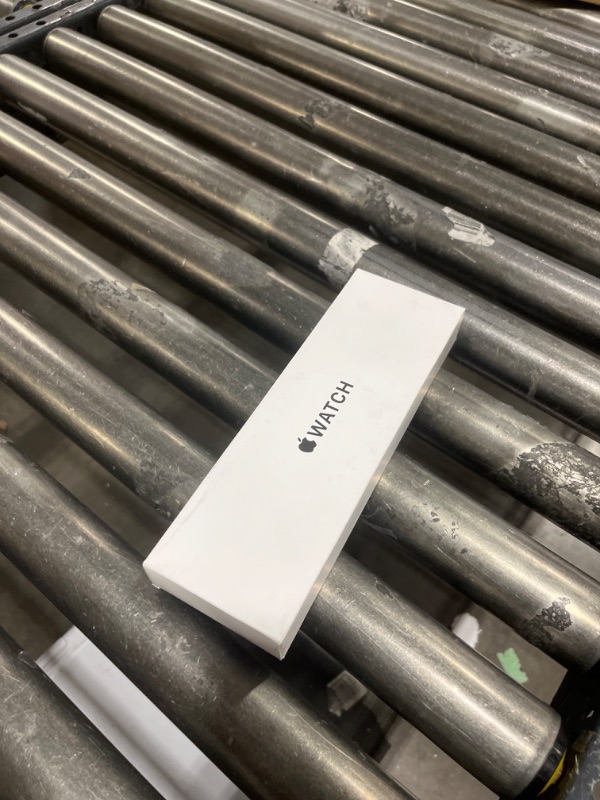 Photo 1 of Apple Watch SE (2nd Gen) [GPS 40mm] Smartwatch with Silver Aluminum Case with Storm Blue Sport Band S/M. Fitness & Sleep Tracker, Crash Detection, Heart Rate Monitor Silver Aluminum Case with Storm Blue Sport Band 40mm S/M - fits 130–180mm wrists Without 