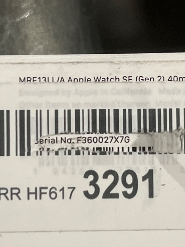 Photo 1 of Apple Watch SE (2nd Gen) [GPS 40mm] Smartwatch with Silver Aluminum Case with Storm Blue Sport Band S/M. Fitness & Sleep Tracker, Crash Detection, Heart Rate Monitor Silver Aluminum Case with Storm Blue Sport Band 40mm S/M - fits 130–180mm wrists Without 