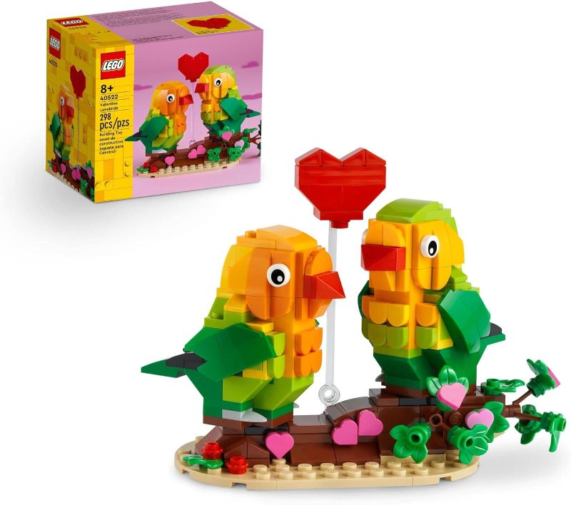 Photo 1 of LEGO Valentine Lovebirds Building Toy Set, Makes a Great Gift for Valentine's Day or Any Occasion to Show Someone You Care, Ideal for Ages 8 and Up, 40522
