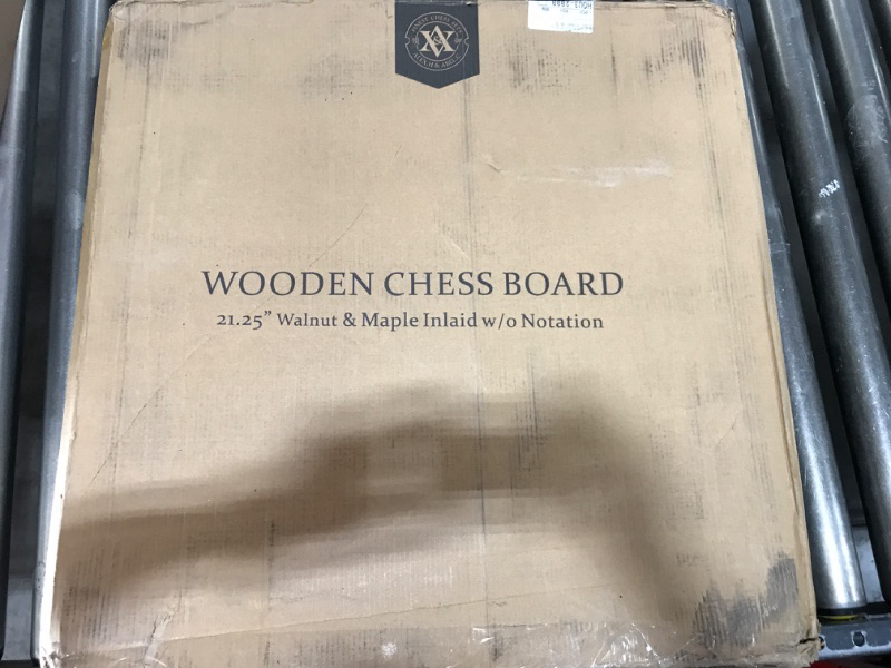 Photo 1 of 21.5" Walnut And Maple Chess Board 