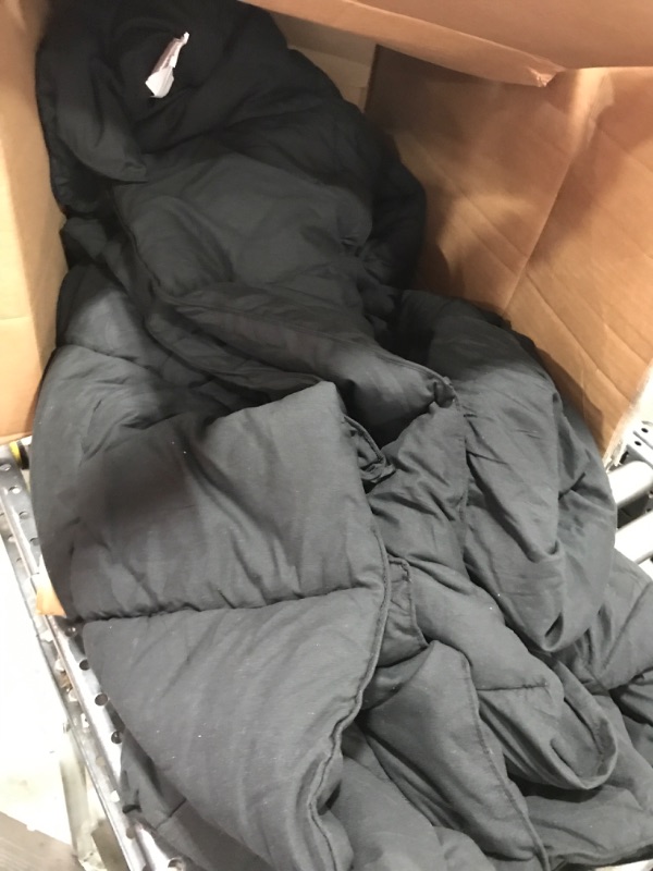 Photo 1 of 88x88" Black Comforter 