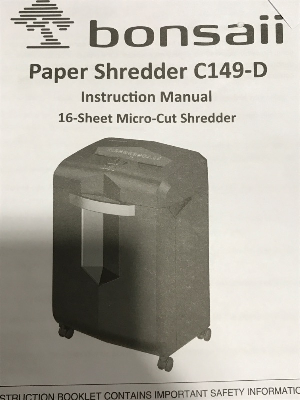 Photo 1 of Paper Shredder 