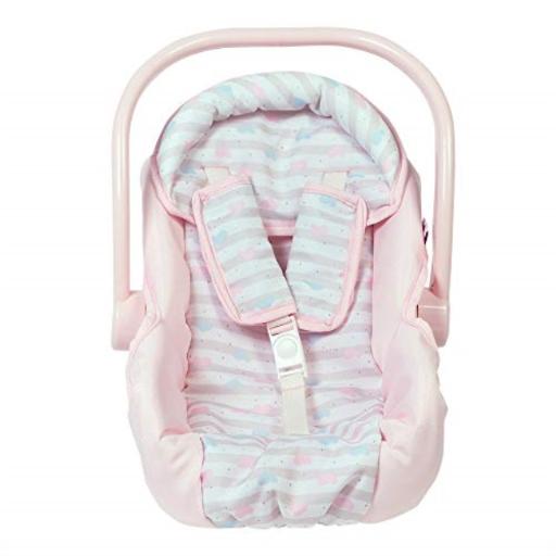Photo 1 of Adora Stylish Baby Doll Car Seat with Removable Seat Cover 20 Inches Tall - Pastel Pink Hearts
