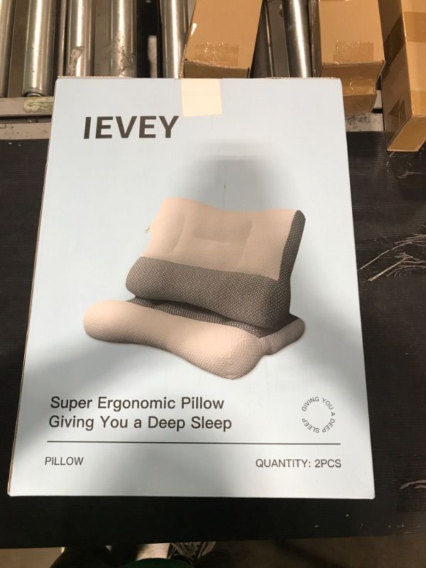 Photo 1 of 8X Neck Support Pillow for Pain Relief,Orthopedic Contour Bed Pillows for Sleeping,Super Ergonomic Cervical Pillow 2023 for Side,Back,Stomach Sleepers (Grey, 24 * 16 in(1Pcs)) 24 * 16 in(1Pcs) Grey