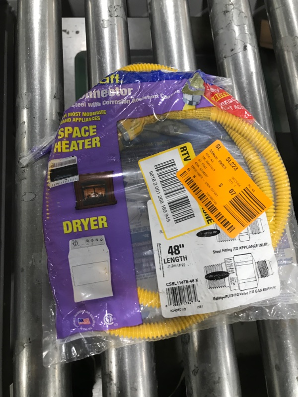 Photo 2 of 1/2 in. MIP x 1/2 in. MIP x 48 in. Gas Connector (3/8 in. O.D.) with Safety+Plus2 Thermal Excess Flow Valve (28,300 BTU)