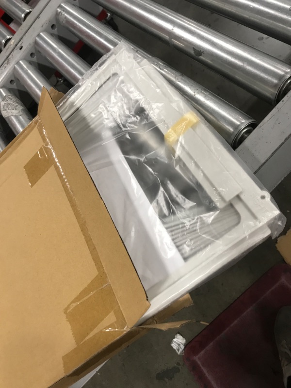 Photo 1 of Forestchill Window Air Conditioner Side Panel with frame, Room AC Accordion Filler Curtain Kit Replacement, Include Window AC Side Panels & Frames (White, Fit 5,000 BTU Units)