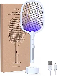 Photo 1 of Bug Zapper Racket, 2 in 1 Rechargeable Electric Fly Swatter, Mosquito Swatter for Indoor and Outdoor
