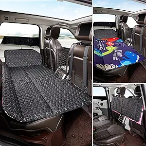 Photo 1 of ABE Non-Inflatable Car Bed Mattress,Double-Sided Folding,Portable Back Seat, Travel Camping Mattress for Sleeping(Dinosaur World), for SUV