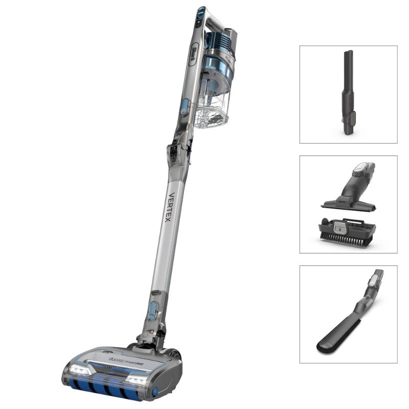 Photo 1 of  Shark IZ462H Vertex Ultra Lightweight Cordless Stick Vacuum with DuoClean PowerFins, Crevice, Pet Multi-Tool, Anti-Allergen, Brush, Removable Handheld, Flex, 60 min Runtime, Blue, MultiFLEX 