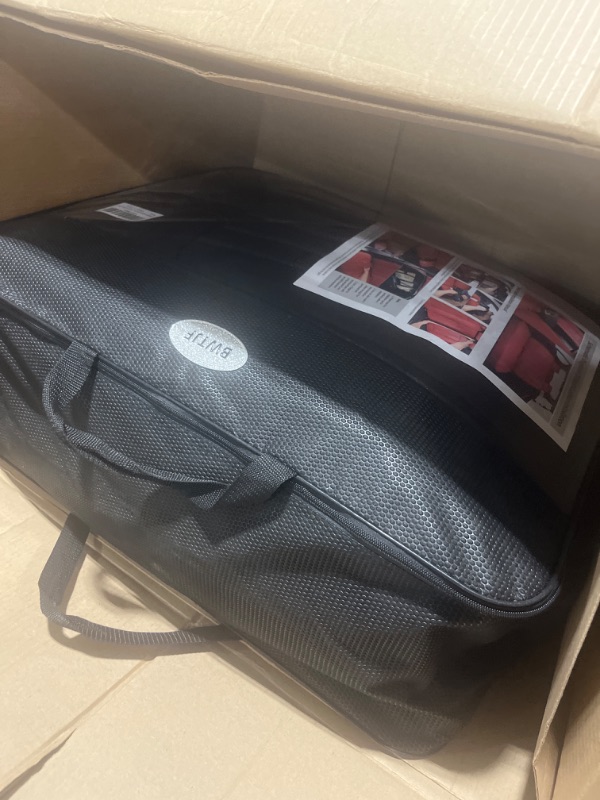 Photo 1 of Black Car Seat Covers Full Set, Universal Front and Rear Seat Covers for Cars, Waterproof Leather Auto Seat Protectors with Head Pillow, Car Seat Cushions Fit for Most Sedans SUV Pick-up Truck Black Full Set