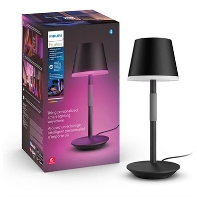 Photo 1 of  Hue 576454 Philips Go Black Portable Table Lamp 