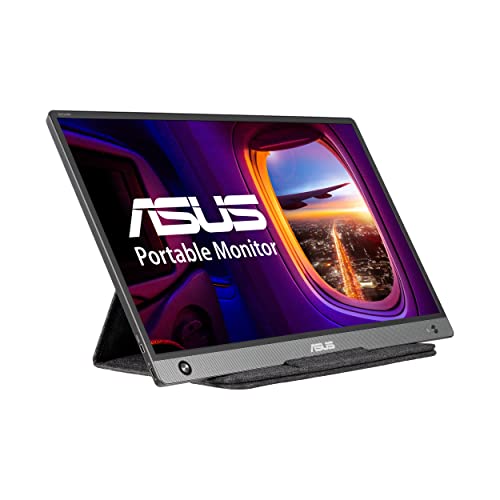 Photo 1 of  ASUS ZenScreen 15.6” 1080P Portable USB Monitor (MB16AH-Z) - FHD, IPS, USB Type-C, Micro-HDMI, Eye Care, Speakers, Tripod Mountable, Anti-Glare Surface, Protective Sleeve