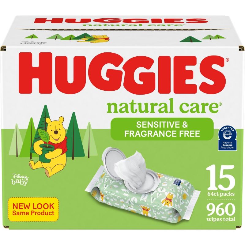 Photo 1 of  Huggies Natural Care Sensitive Unscented Baby Wipes - 960ct 