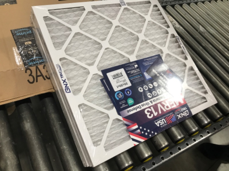 Photo 2 of  BNX 20x20x1 MERV 13 Air Filter 4 Pack - MADE in USA - Electrostatic Pleated Air Conditioner HVAC AC Furnace Filters - Removes Pollen Mold Bacteria 