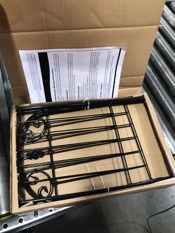 Photo 1 of  Sunnydaze Decor 32" Durable Metal Wire Traditional Garden Trellis for Plants - Black 