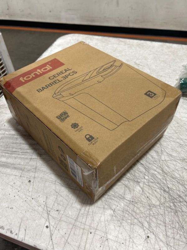 Photo 1 of Cereal Containers Storage With Lids,Airtight Food Storage Containers 6PCS, Flip open, BPA free,Canisters pantry storage & organizatior for Oats,Grain,Nuts,White,3.8L & 2.3L & 1.5L