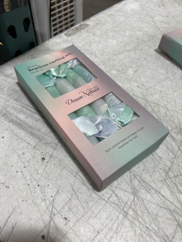 Photo 1 of Satin Heatless Curling Set - Hair Rollers for Heatless Curls Heatless Hair Curlers & Hot Rollers Hair Curlers to Sleep in Heatless Curling Rod Headband Heatless Curler ?Dream Nebula?
