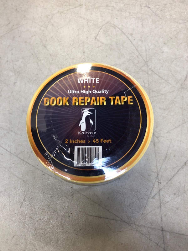 Photo 1 of White Bookbinding Tape, Extra Long White Cloth Book Repair Tape for Bookbinders, 3.8 CM x 45 M

