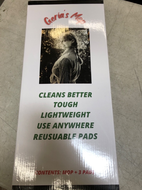 Photo 1 of 18" Pro Microfiber Mop Kit. Geria's Mop Is Durable, Lightweight, and Cleans Surfaces Better. Use Everyday on Hardwood, Laminate, Vinyl, Tile. Wet or D
