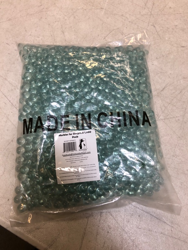 Photo 2 of 1000 Slingshot Ammo Marbles – 4/10” inch (10 mm) Glass Sling Shot Marbles for Slingshot Ammo, Hunting, Target Practice, Professional Slingshot Accessories, Clear Glass Balls, Fits all Slingshots