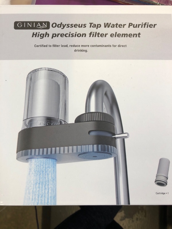 Photo 1 of Ginian Water Filter for Sink Faucet Mount Filter Purifier System, Household Kitchen Filter,New Leak-Proof Technology?400 Gallon Large Filter Flow (Machine)