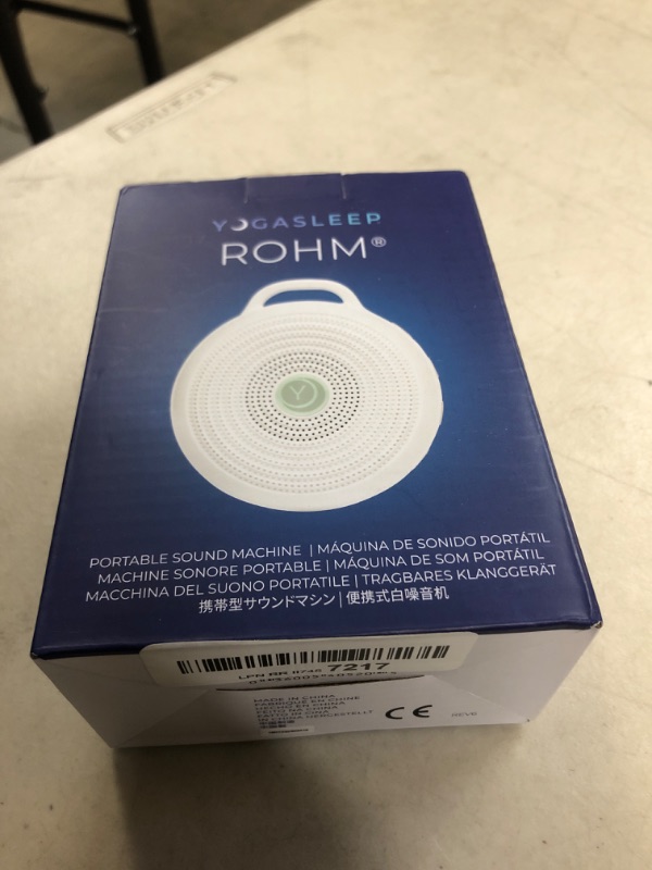 Photo 2 of Yogasleep Rohm Portable White Noise Sound Machine, 3 Soothing Natural Sounds with Volume Control, Sleep Therapy For Adults, Kids & Baby, Noise Cancelling for Office Privacy & Meditation, Registry Gift 1-Pack Rohm