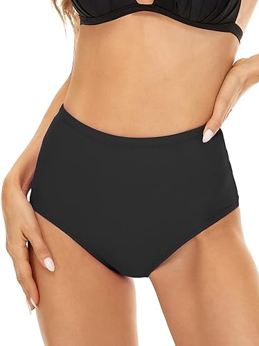 Photo 1 of Annbon Slimming Artifact High Waisted Bikini Bottom Tummy Control Full Coverage Bikini Bottom Swimsuit Bottoms for Women L 
