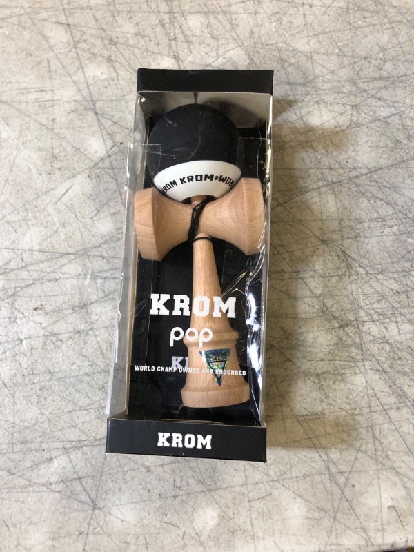 Photo 2 of Kendama KROM pop POP-BLACK Chrome Pop Beach Black