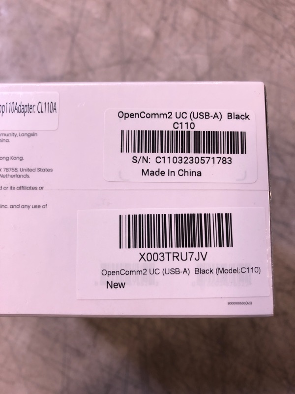 Photo 3 of SHOKZ OpenComm2 Open-Ear Bone Conduction Headphones, Wireless Bluetooth Computer Headsets with Noise Canceling Mic and Mute Botton for Work, Call, Meeting, 16 Hours Talk Time for Mobile & PC (FACTORY SEALED)
