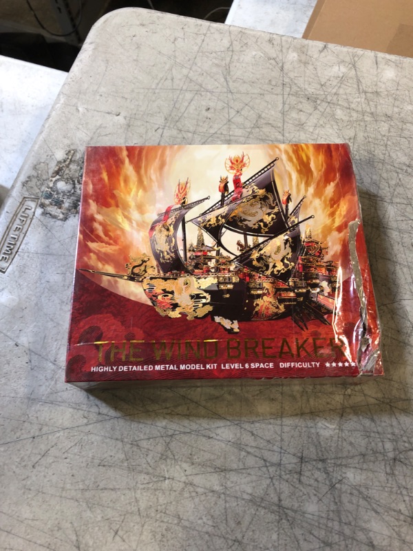 Photo 1 of 3D Metal Puzzle THE WIND BREAKER Sky ship Puzzle (FACTORY SEALED)