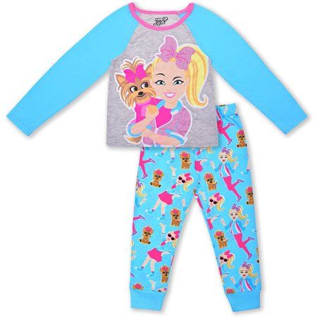 Photo 1 of Jojo Siwa Girls 2 Piece Long Sleeve Tee and Jogger Set (Loungewear Style) Toddler
SIZE 2T