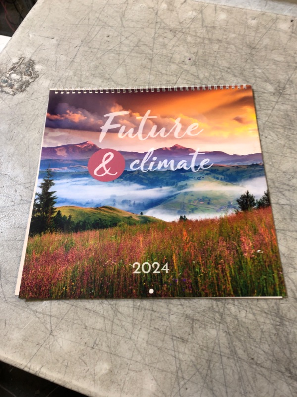 Photo 2 of Burde Captions Wall Calendar 2024 | January - December | Future & climate | Inspirational quotes | Family planner | 12 Months