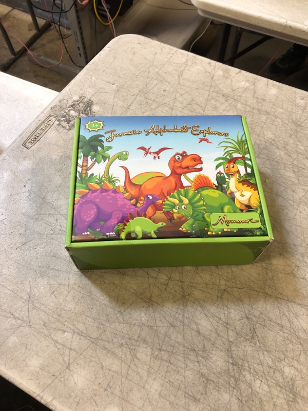 Photo 2 of Dinosaur Alphabet Learning Toys with Uppercase and Lowercase - 13 Dinos - 26 Letters - Preschool Activities Montessori Fine Motor Skills for Toddlers Kids Boys Girls Gift