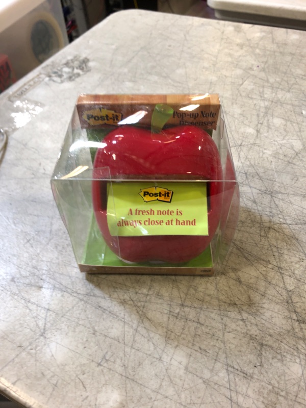 Photo 2 of Apple Notes Dispenser For 3 X 3 Pads, Red