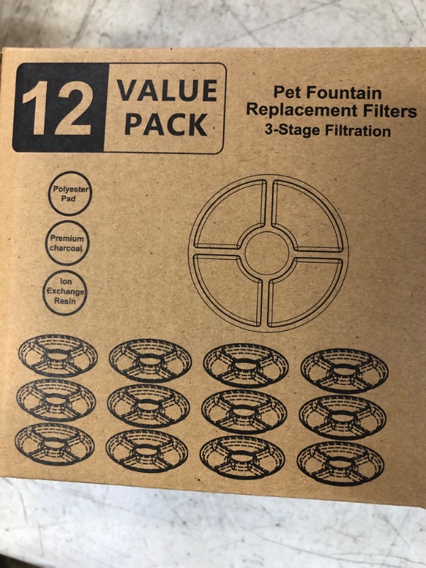 Photo 1 of 12 value pack pet fountain replacement filters 